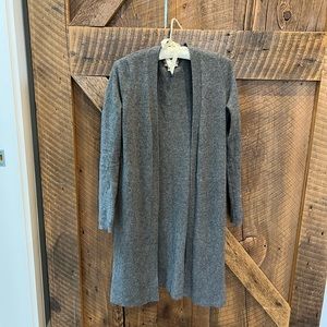 Nanette Lepore 100% 2 ply Cashmere Grey Cardigan XS